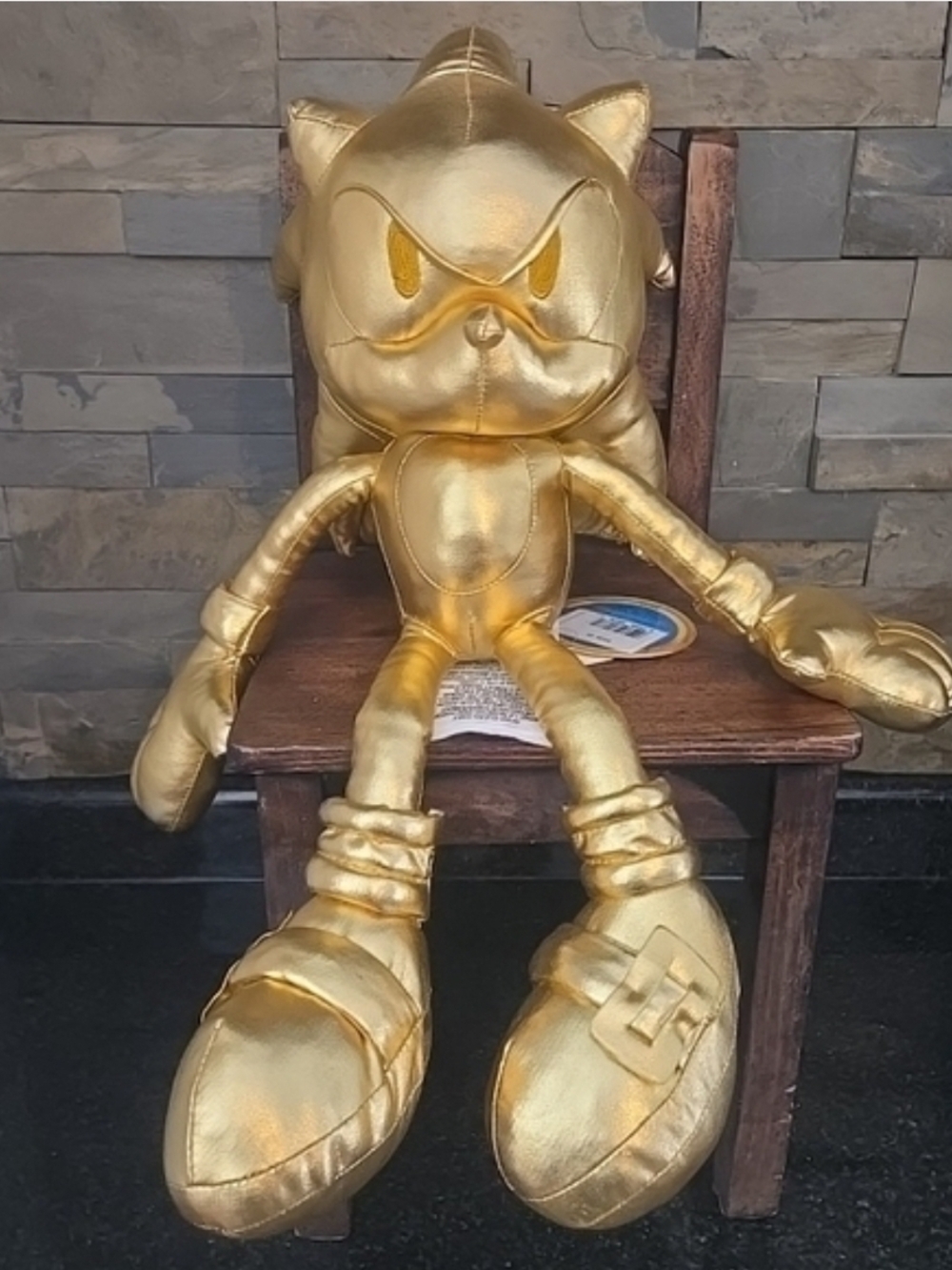 Sonic The Hedgehog Gold Matellic Plush